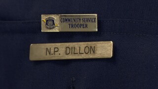 Community Service Trooper Nate Dillon name plate