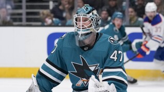 FILE James Reimer Sharks Hockey