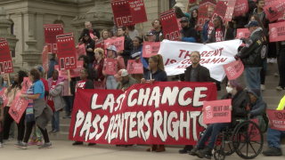 Renters in Michigan rallied to pressure state legislators for change. 