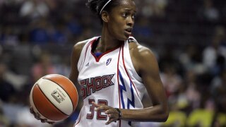 FILE Swin Cash Shock Basketball