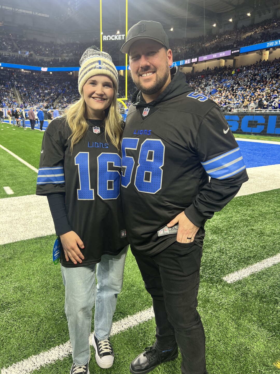 Lions superfans, Rob and Haley Hemmig