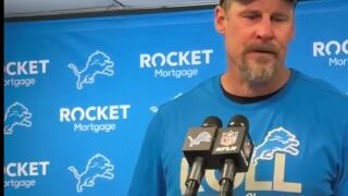 Lions head coach Dan Campbell speaks after win over Vikings, clinching No. 1 seed