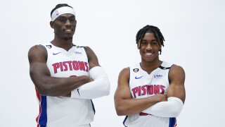 Jalen Duren, Jaden Ivey Pistons Media Day Basketball